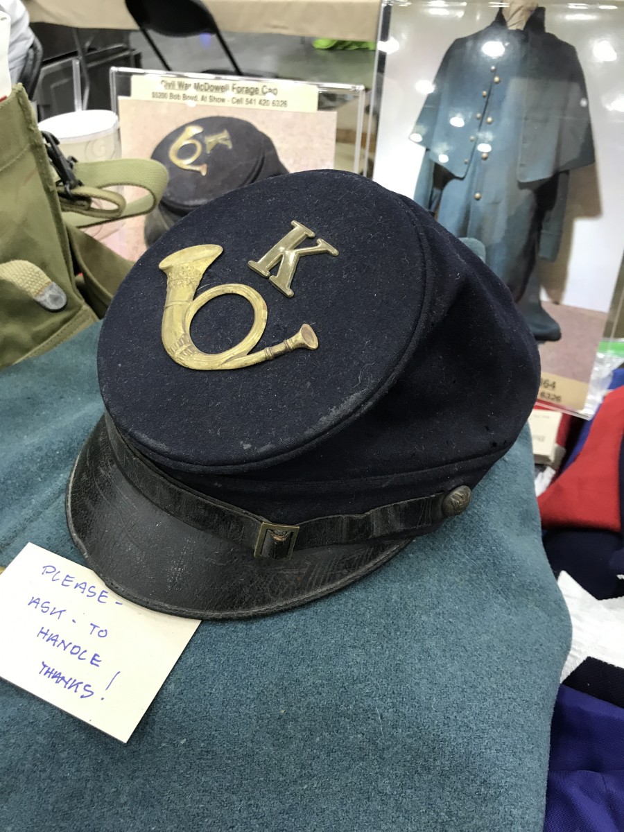 At least three original M1858 forage caps and variants seen at the show in just my brief walk-throughs.