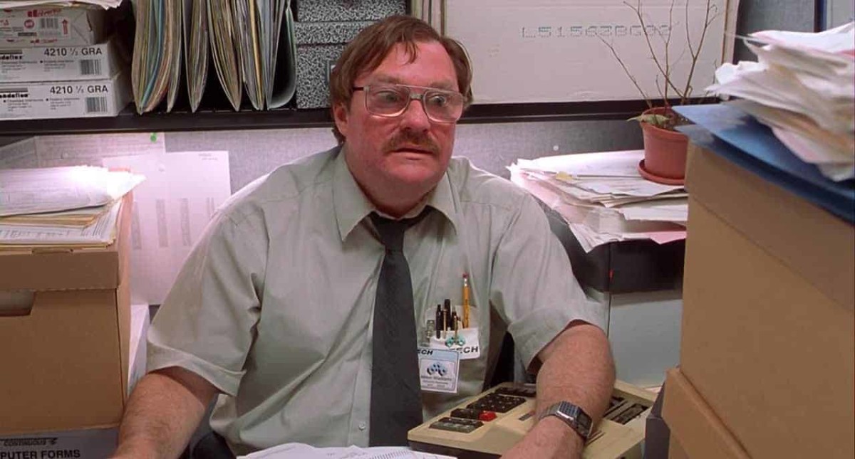 "Melvin" at his desk in the 1999 movie, "Office Space"