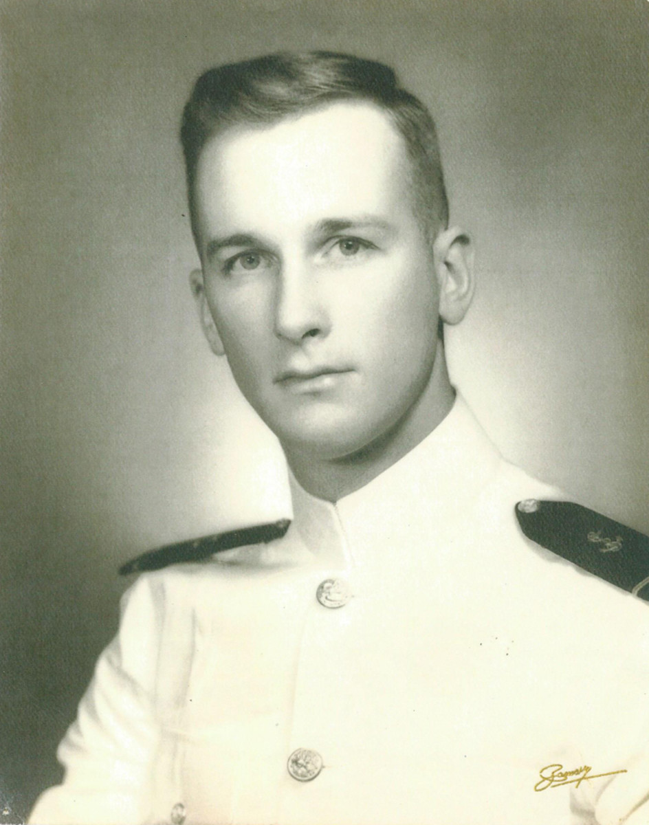 Thomas Bingham Buell Naval career spanned nearly five decades. In that time, he rose from Midshipman to become a Commander of destroyers and prominent Naval historian. This graduation photo of Buell was taken in 1958.
