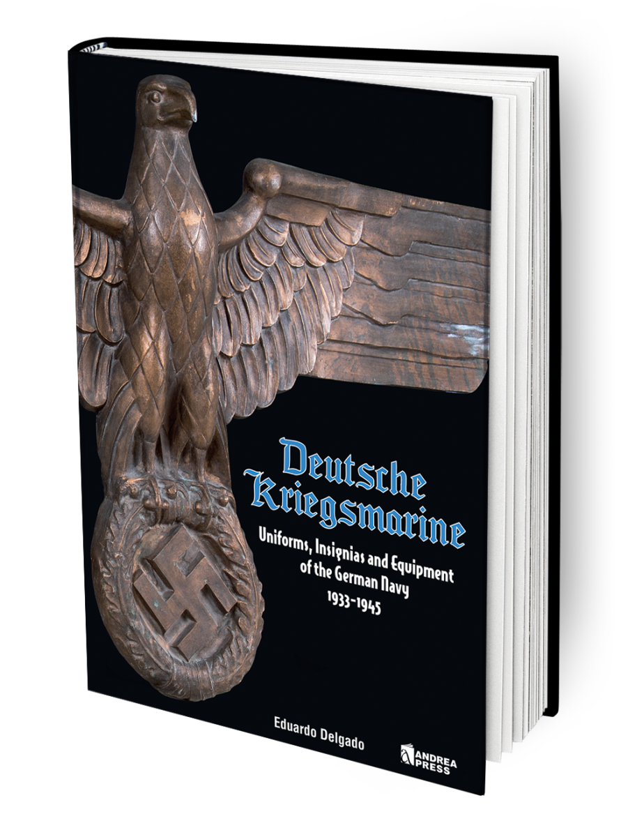 Deutsche Kriegsmarine, Uniforms, Insignias and Equipment of the German Navy 1933-1945, by Eduardo Delgado (ISBN: 978-8496658592, Andrea Publishers, Madrid,. Spain.)
