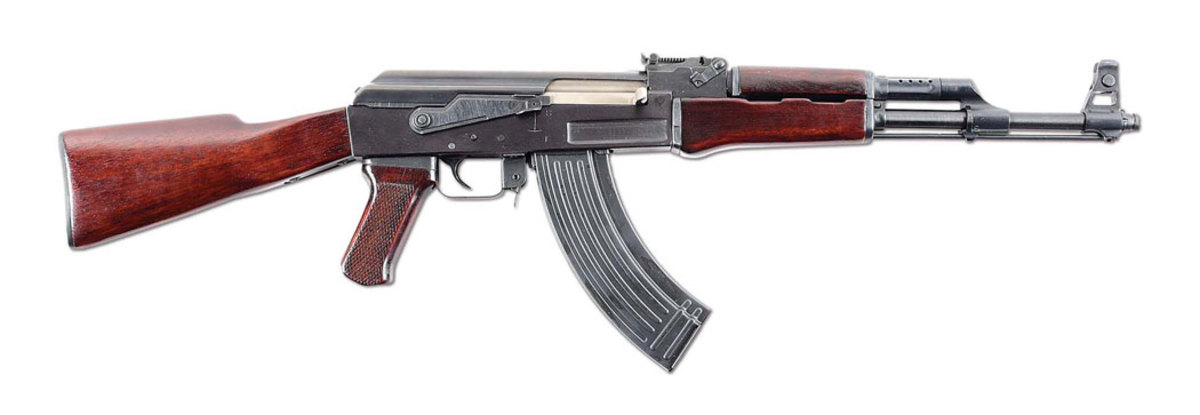 Sought-after pre-ban Polytech Legend AK47/S semiautomatic rifle, non-military version, bears Chinese ‘386’ arsenal code and multiple stampings for company, model, caliber and importation. Very high condition with original factory box.