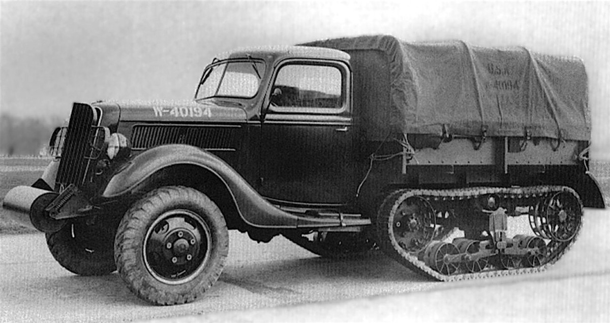 The rather stylish Ford-Marmon-Herrington was one of only two unarmored half-tracks to go into full production for the U.S. Army prior to WWII, and possessed many features that would become standard on the armored half-tracks of WWII, including a front ditching roller and a powered front axle.