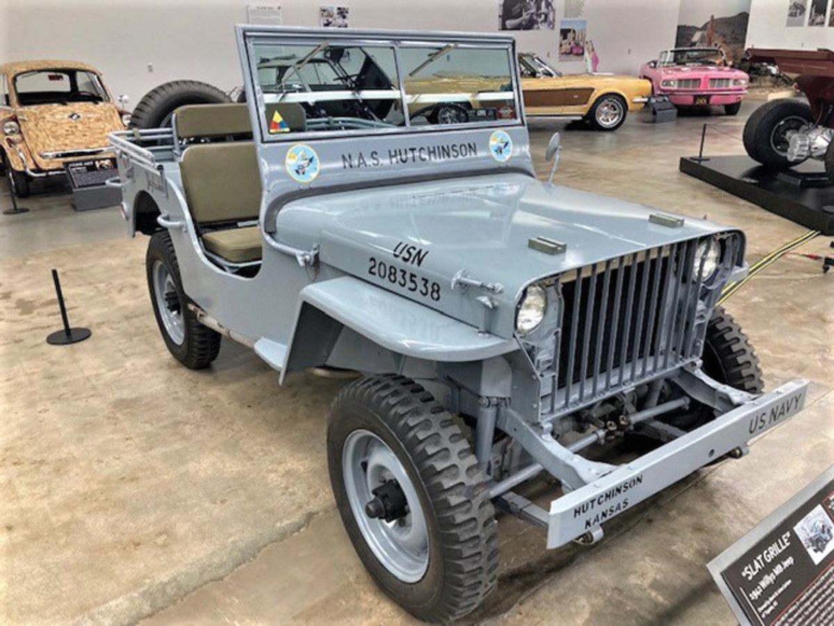 1942 Willys MB “Slat Grille” Navy jeep owned by Berni and Julee Carlson of Topeka, Kansas.