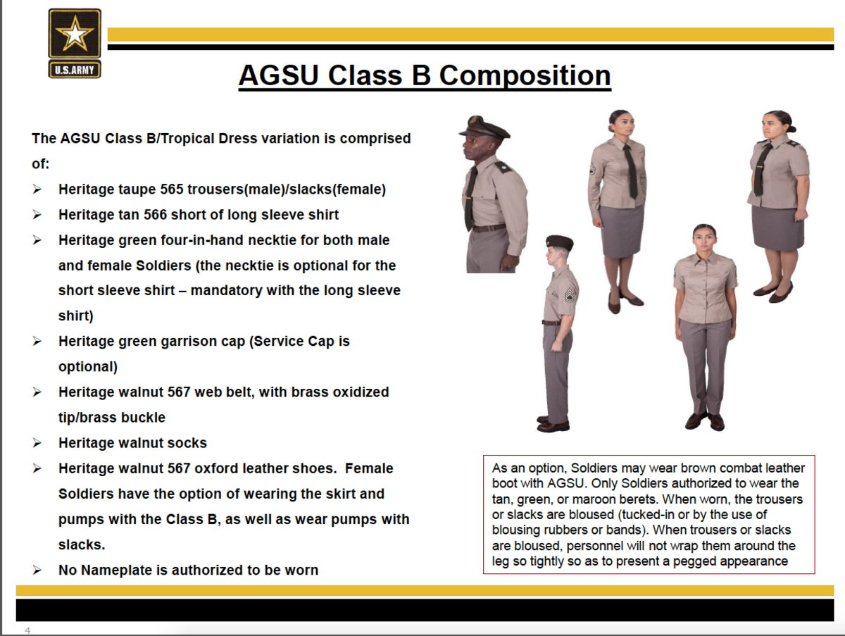 Army announces update to Class B Army Green Service Uniform - Military ...