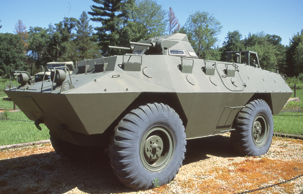 A recent photo of the XM706 depicted in the previous photo. This vehicle is preserved at Fort McCoy in Wisconsin.