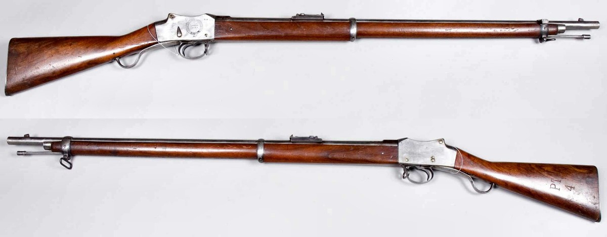 Martini-Henry rifle, model 1871. UK. From the collections of Armémuseum (Swedish Army Museum), Stockholm, Sweden.
