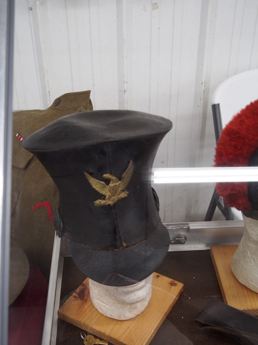 There are always plenty of “museum worthy” items to take in – such as this early 19th century U.S. Army “tar bucket” shako