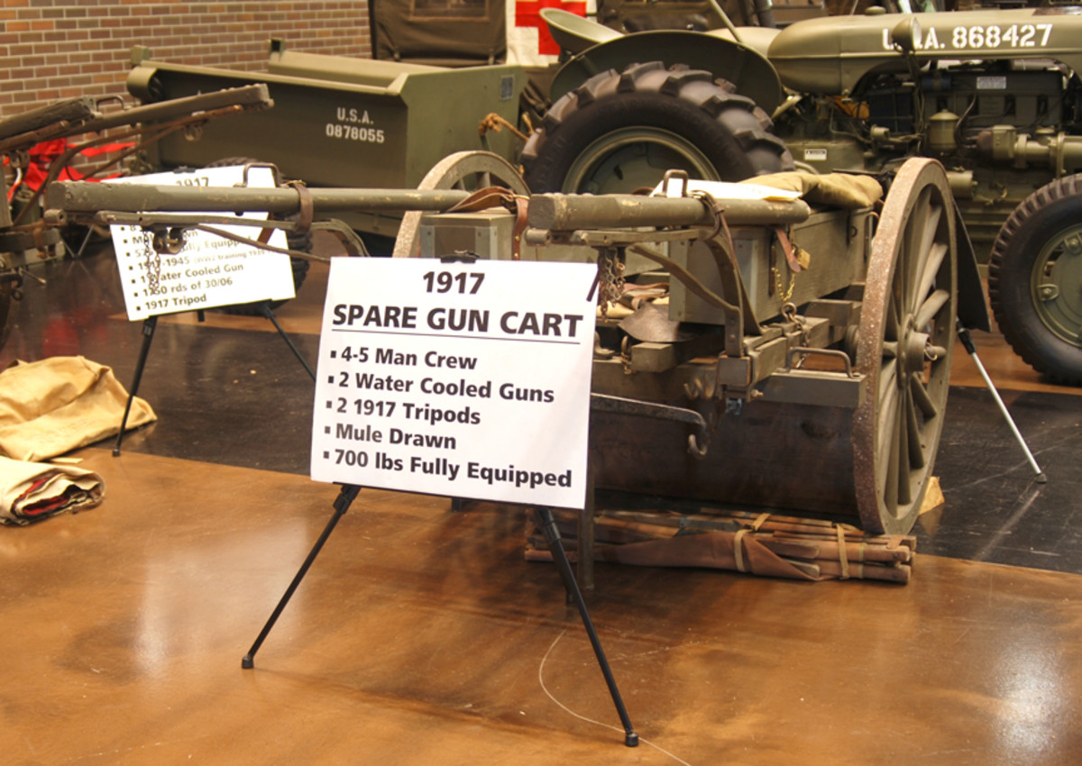 Leonard Grummell's restored M1917 spare gun cart.