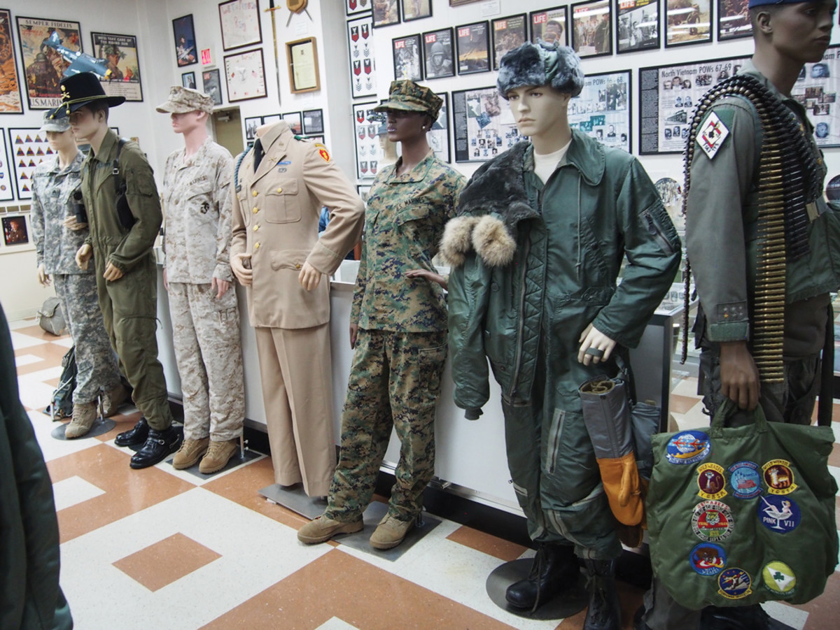 Uniforms, many donated by veterans and families, represent a cross section of eras and history in America’s military.