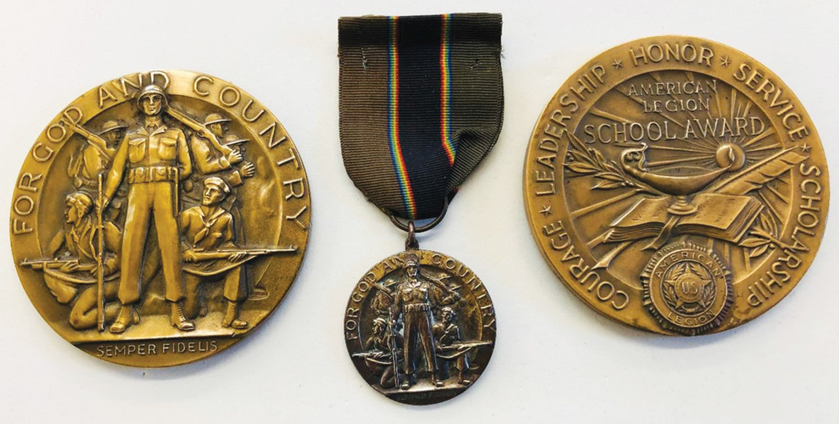 The type 3 version of the American legion Award was a major design change by the time of WWII.