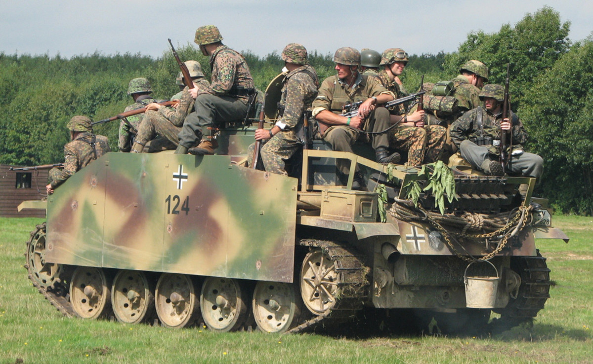 Showing how the FV432 can be converted into a very convincing StuG III at a WWII battle re-enactment show.