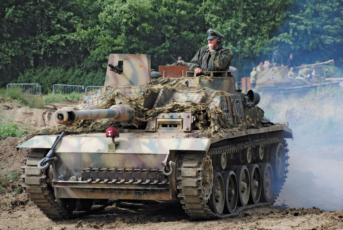 A StuG III recreated using the FV432 to produce a very good replica which can be used in films.