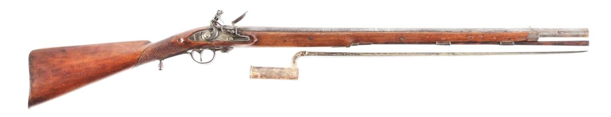 Rare and desirable Ferguson breechloading flintlock rifle with bayonet, made in the last quarter of the 18th century by Durs Egg (London) for private purchase, most likely by an officer. Sold for $33,600