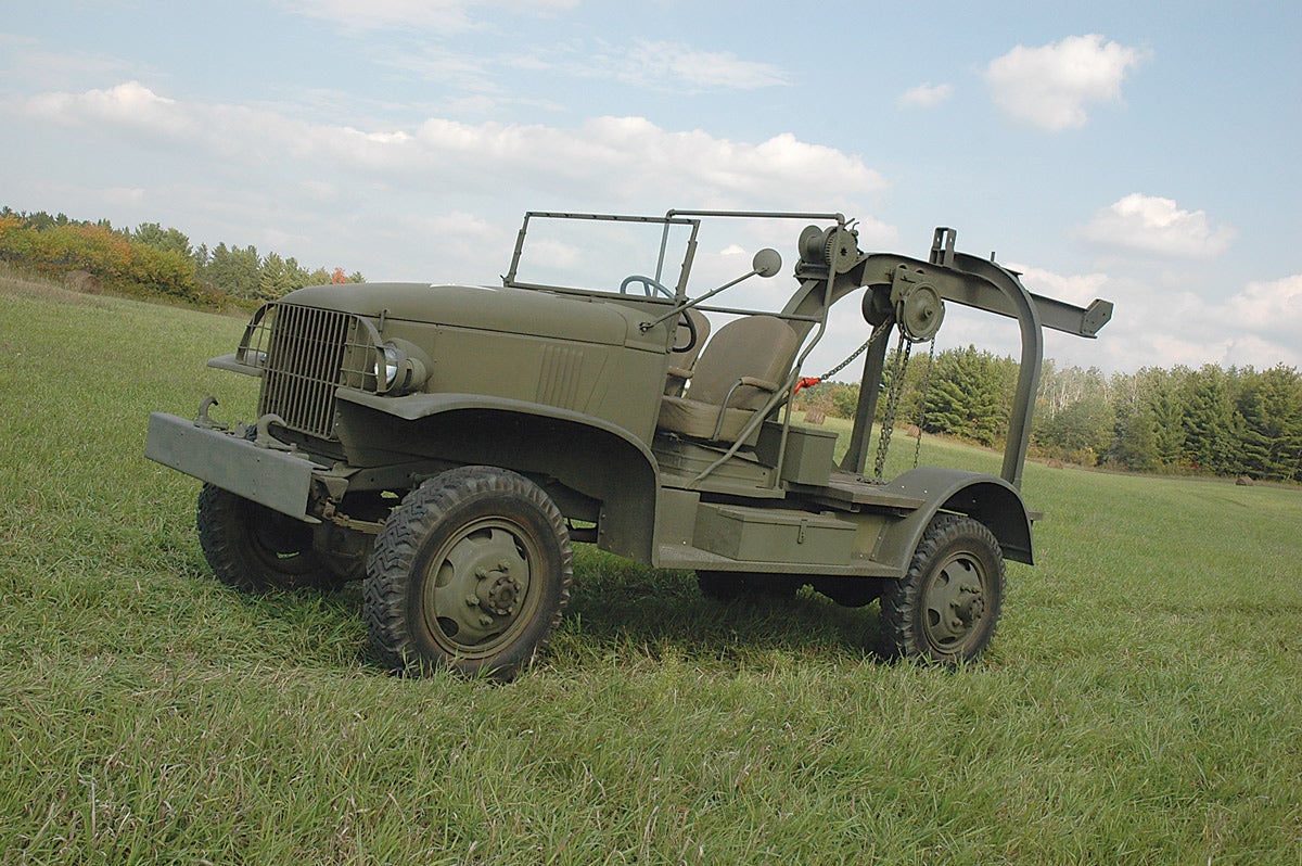 . Of the G-506, only the bomb service truck, as seen in this example owned by the late Kevin Kronlund and photographed during restoration, were equipped with an open cab. Even at that, these trucks were not equipped with the military standard open cab, but rather a modification of the standard Chevrolet cab stampings.