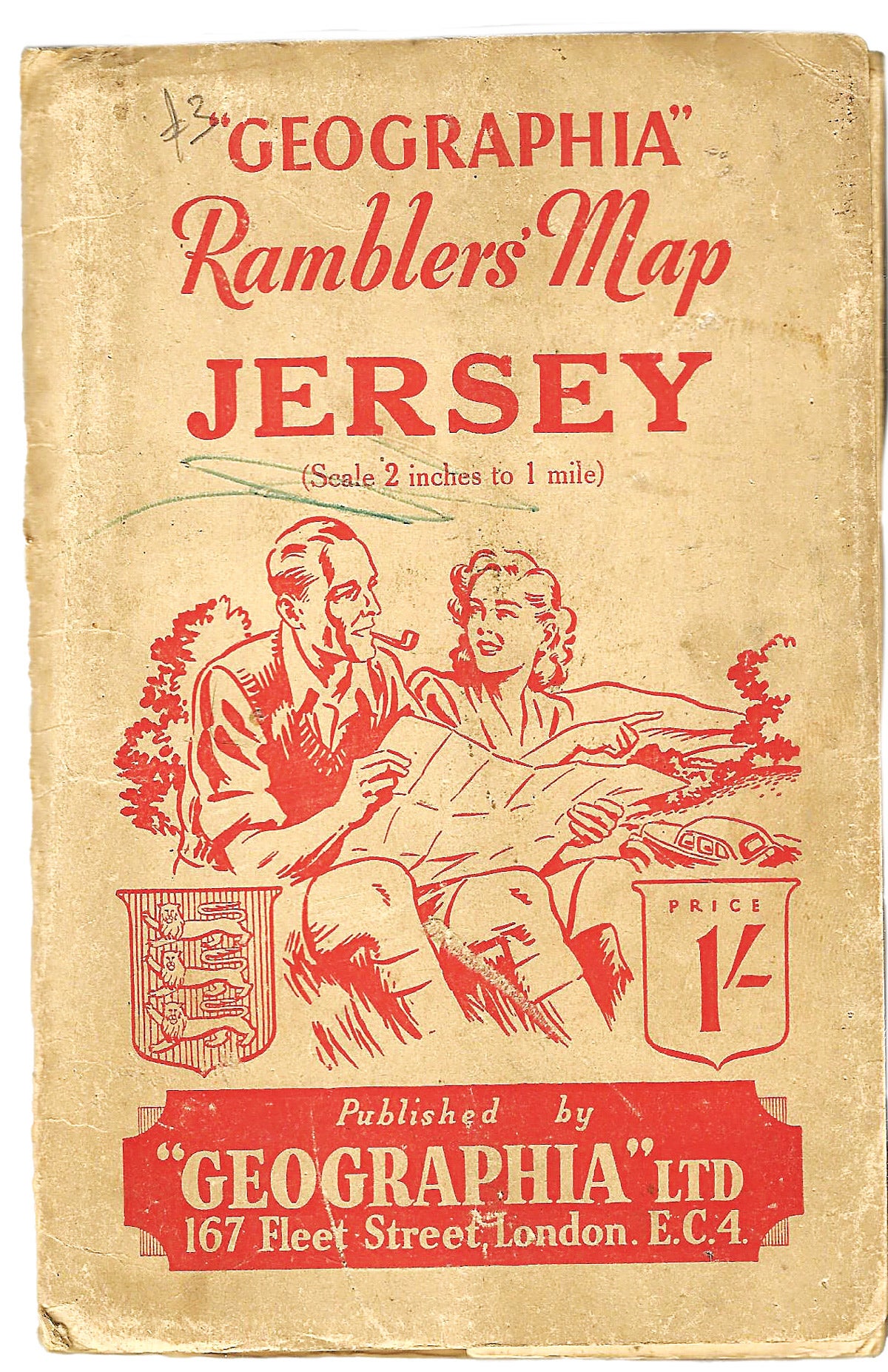 While not strictly militaria, I could not resist this 1950s map of Jersey, where I was born, to see how the island has changed. 