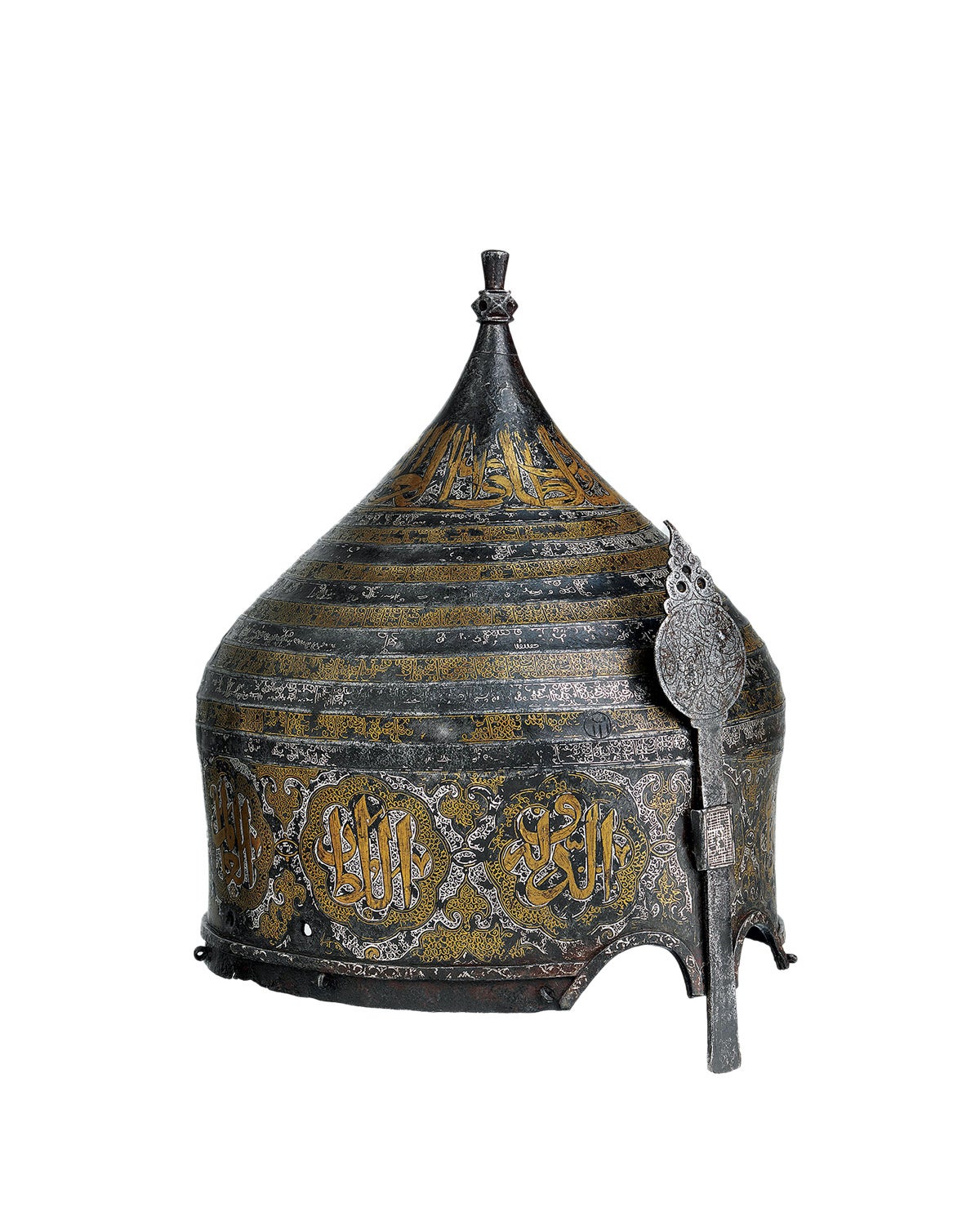 A late 15th-century turban helmet in the style of Turkish armor.