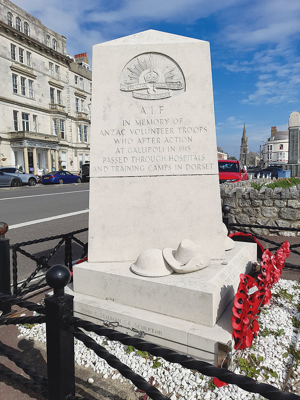 The ANZAC memorial to the Australian and New Zealand troops in WWI.