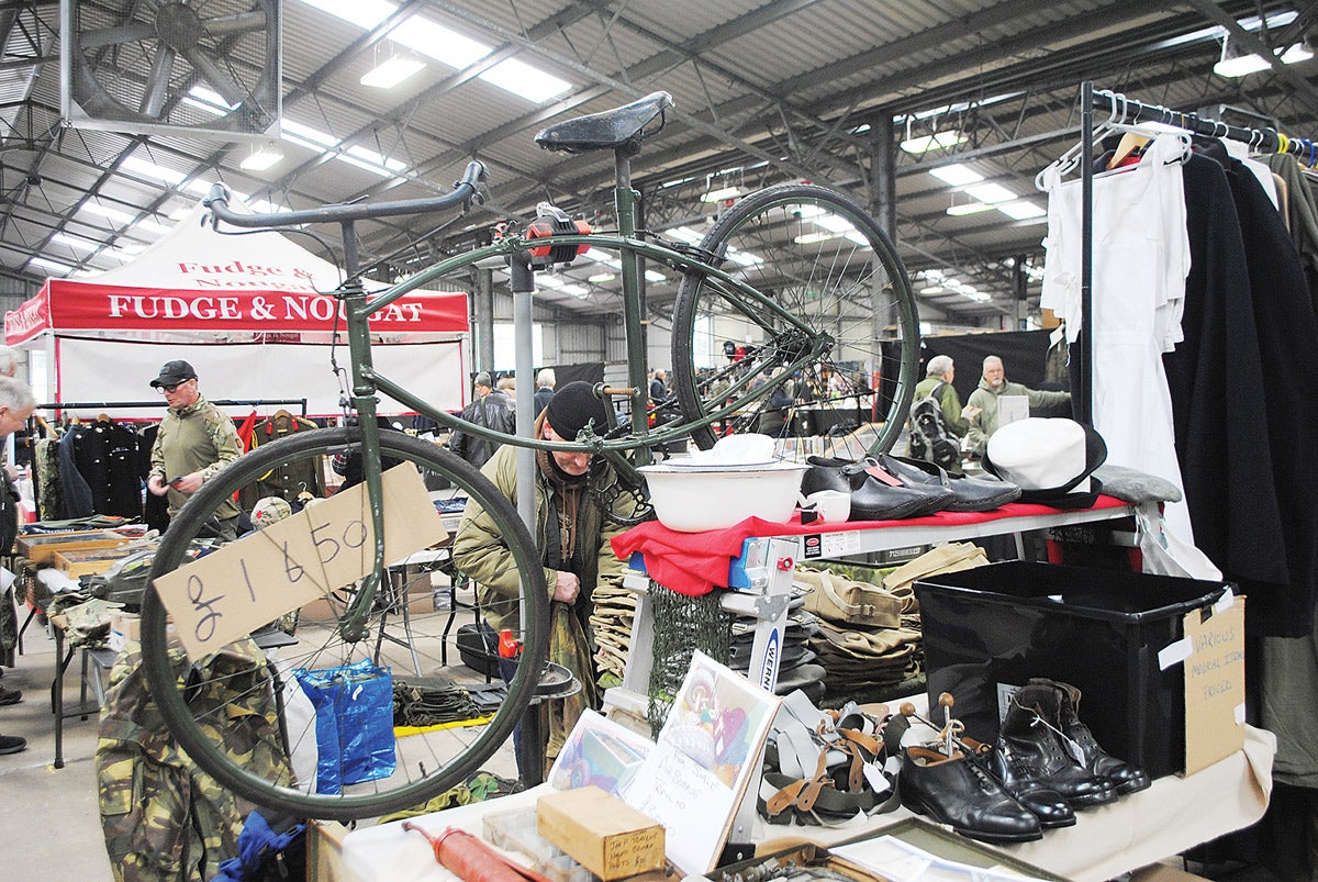 This BSA “Para” folding bike of WWII was ready for a collector to either wheel or ride away.