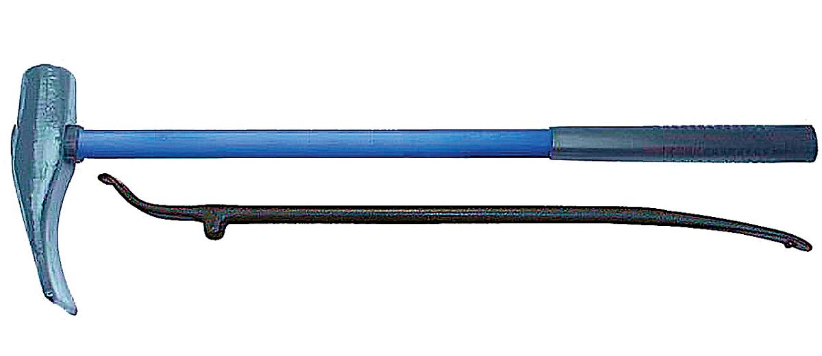 You must have a tire hammer. There are several types and sizes, but the best for all-around use is the biggest and heaviest, which is a full-size sledge-hammer type. There are also slide-hammer types, which are easier on one’s back. Pay a little more for a fiberglass handle instead of a wooden one.