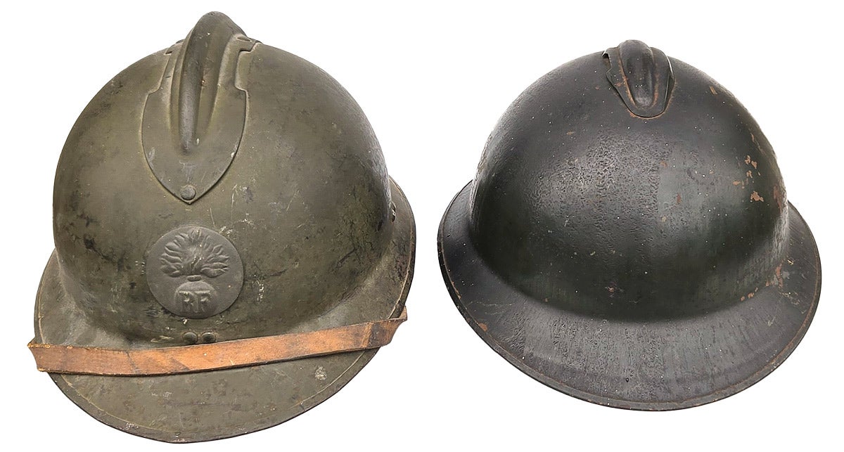 . It is possible that the steel helmets copied the vent caps used on the European sun helmets of the era.