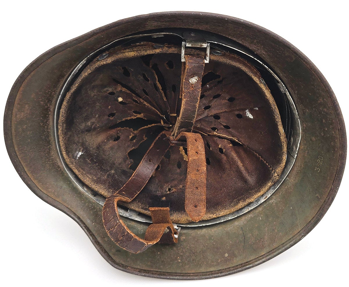 This helmet is among the rarest German helmets today due to the fact that few survived the Second World War (Second Sino-Japanese War) and the Chinese Civil War