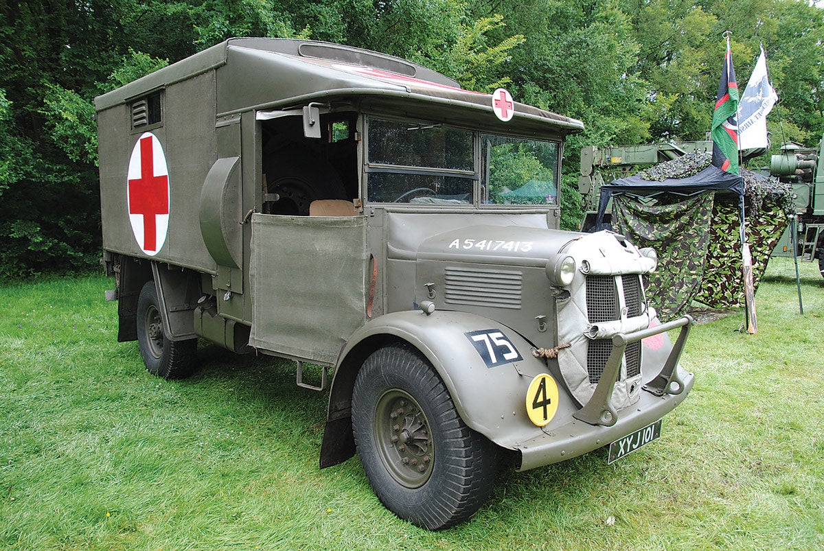 This Austin K2Y ambulance belongs to Alec and Michele Small.