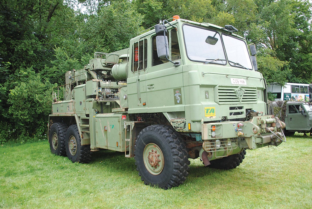 This Foden recovery vehicle was the largest and heaviest vehicle on site.