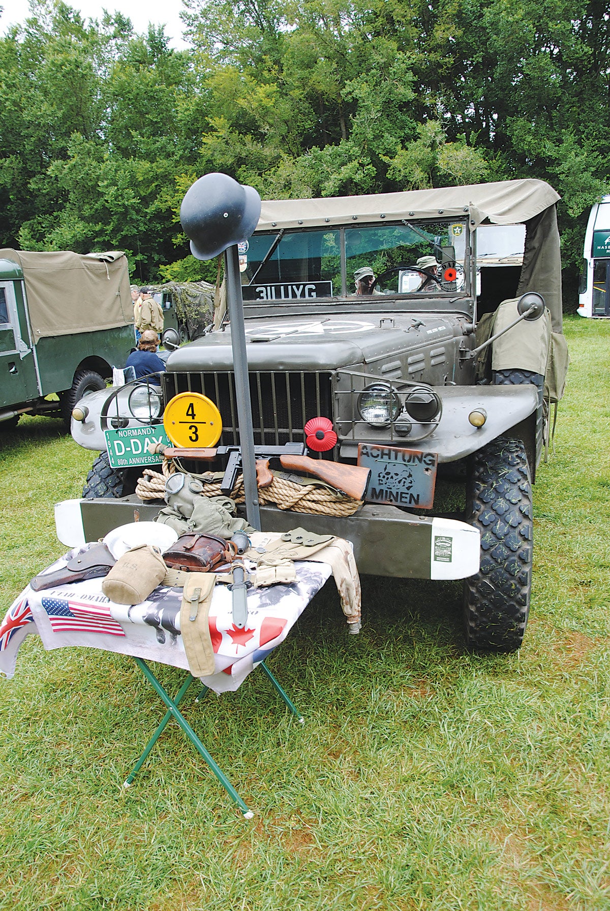 Just back from Normandy, this Weapon Carrier made a great static display.