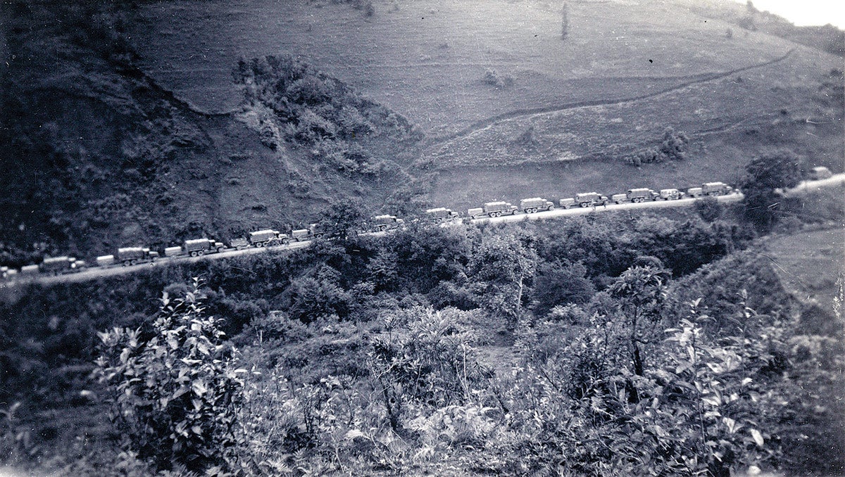 While there are hundreds of photos of U.S. Military vehicles on the Burma Road, the author has yet to find a verifiable photo of a Ford GTB being used on that route.
