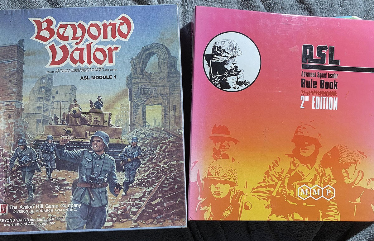 The rules for “ASL” were sold in a separate binder to “Beyond Valor”.