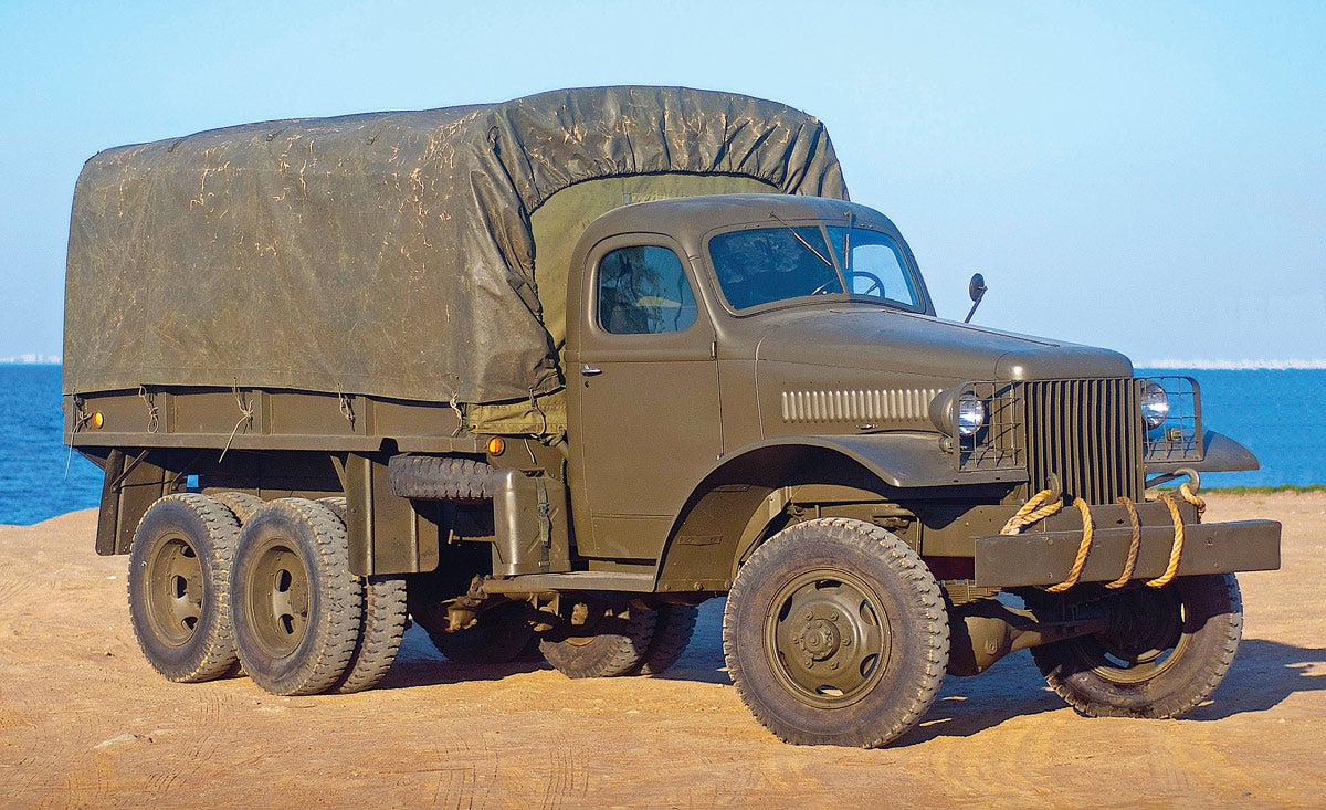 Mechanically and performance-wise, the IHC M-5-6 was the best of the WWII 2 1/2-ton tactical trucks, having the heaviest axles and suspension and powered by the IHC 361-cid Red Diamond engine. Most late- production M-5-6 cargo trucks were open cabs, though those going to Lend-Lease, primarily to the U.S.S.R., were closed.