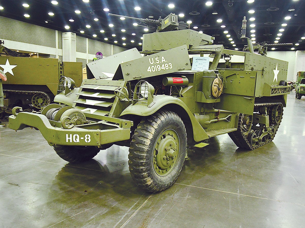 David Morrison’s 1941 White M2A1 Half-track was a bronze medal winner.