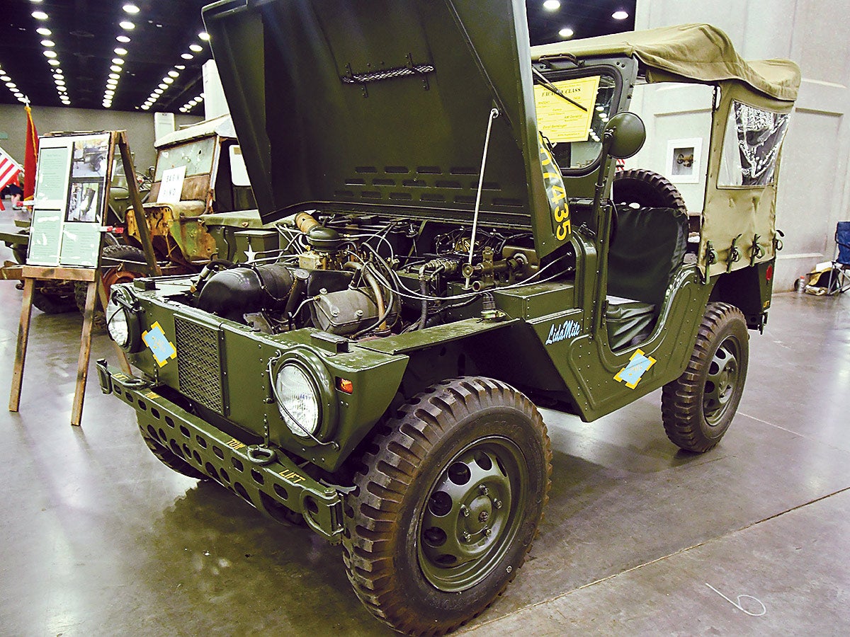 Daryl Bensinger’s 1961 AM General M422A1 was looking its best. It won a silver award.