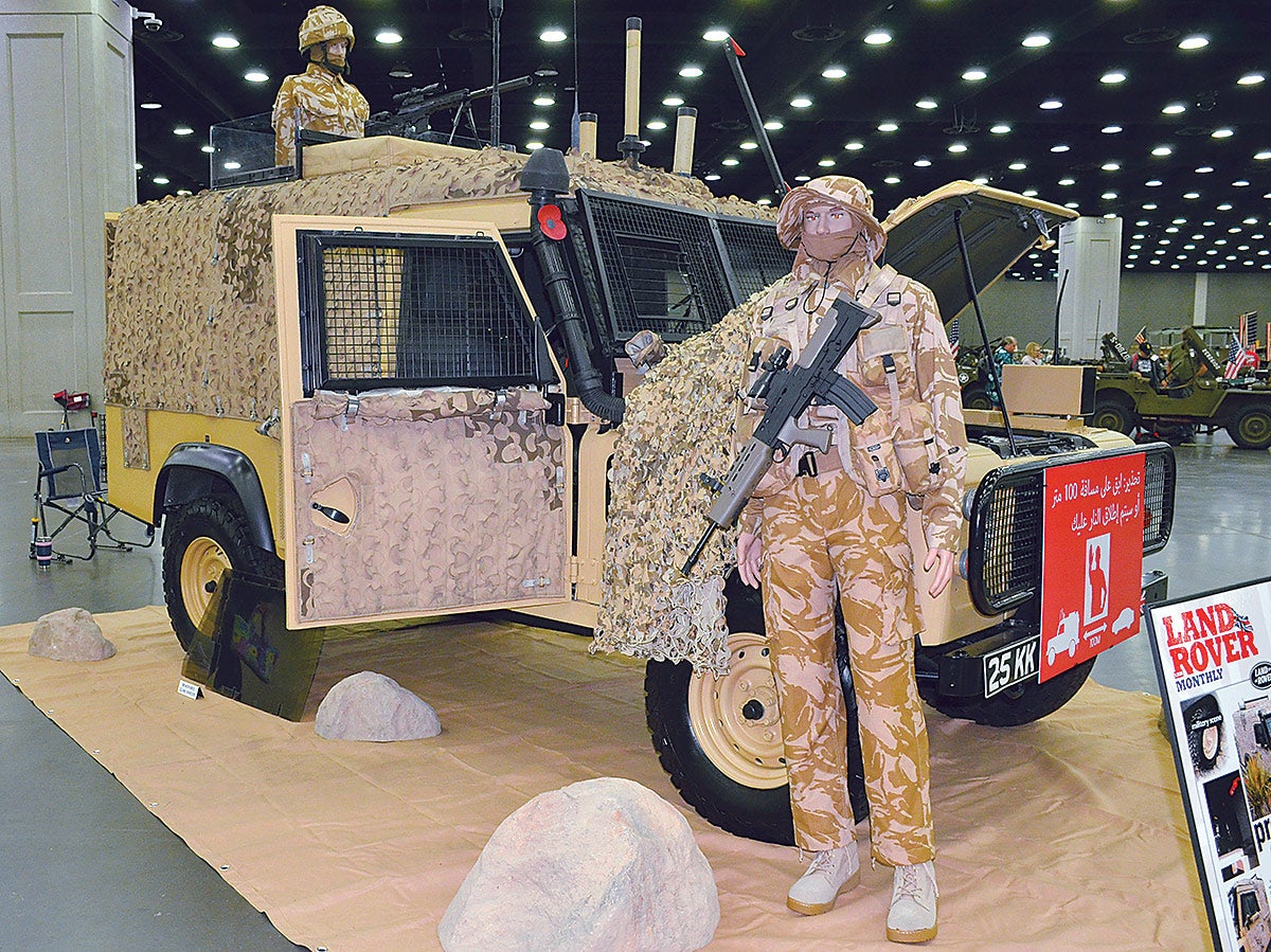 The 1993 Land Rover 110 TUMWVPK of Scott Cepak — the Veteran Gold winner.