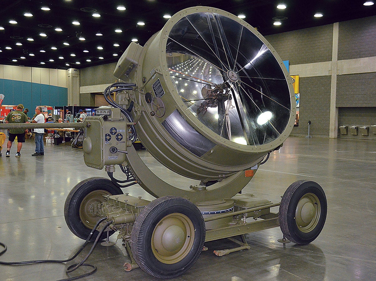 Robert Nitsche brought his 1942 General Electric Search Light.
