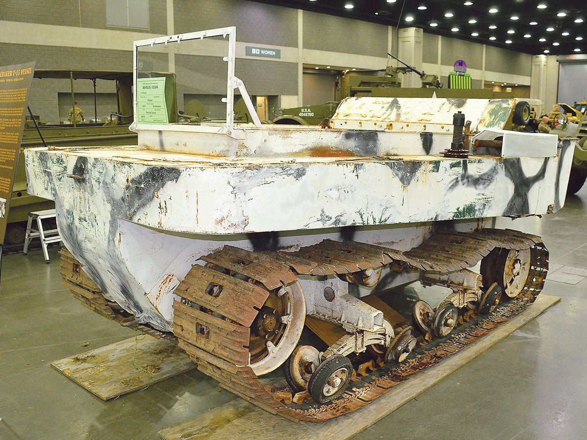Among the most unique machines on hand was this 1943 Studebaker T-15 Weasel showed by current MVPA President, Patrick Tipton.