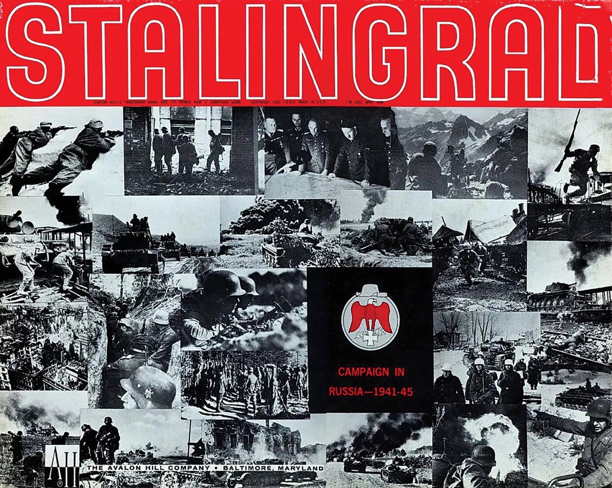 “Stalingrad” was an early hit for Avalon Hill and one of the first games to use a hex-based map with NATO-style counter symbols.