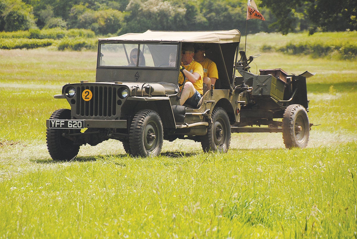 Around 12,000 examples of the 2-Pounder anti-tank gun were built and this pairing with the Jeep as a towing vehicle made a nice combo to see in action.