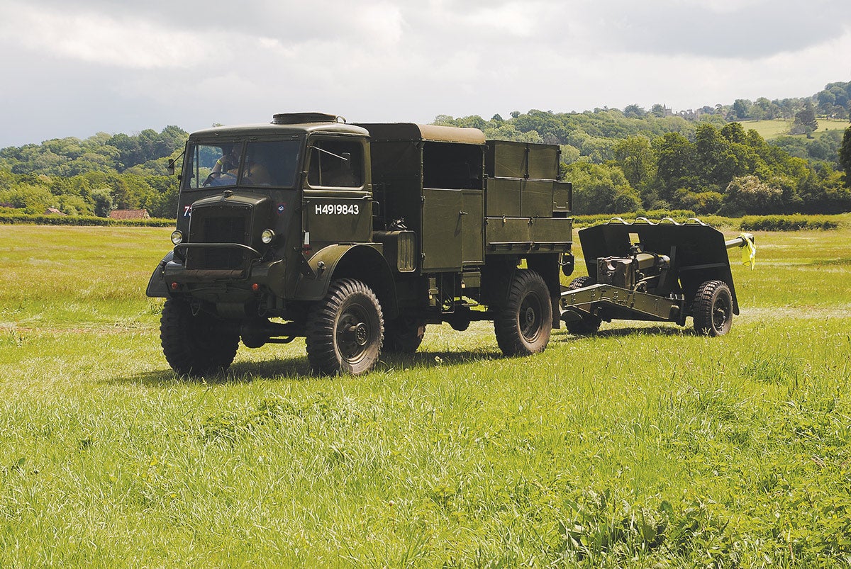 This Light Artillery Tractor was normally used with the Bofors anti-aircraft gun, but is equally useful towing a 17-Pounder anti-tank gun