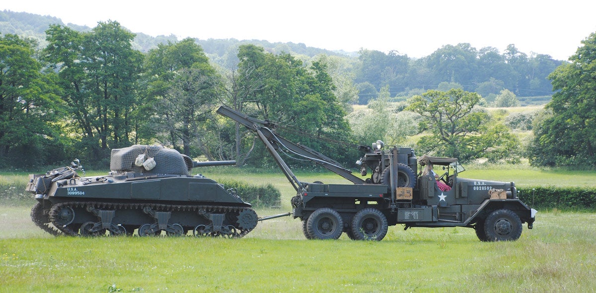 This La Ward France M1A1 ‘Wrecker’ recovering a tank to demonstrate the role for which it was intended.