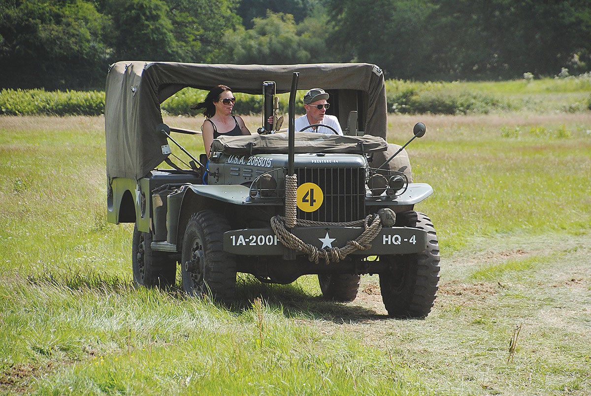 Dodge weapons carriers, like Jeeps, are wildly popular with owners in Britain, who like them for their versatility and reliability.