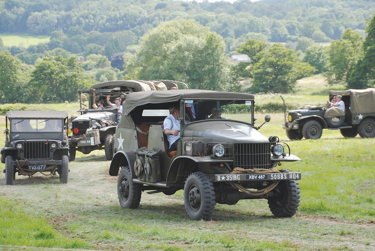 Owners driving their vehicles in a convoy made up of different types and were able to show a good turn of speed.