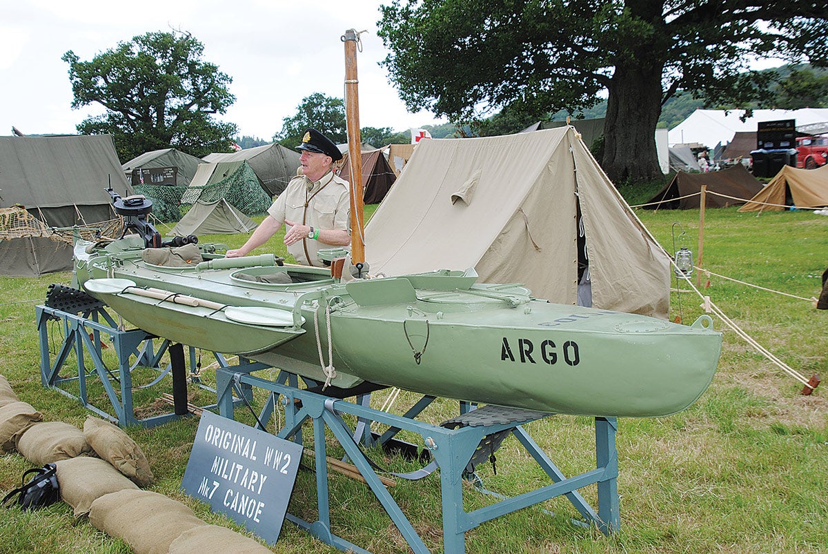 A very rare item, this fully restored original Mk 7 canoe was used on special operations in the Far East from 1942.