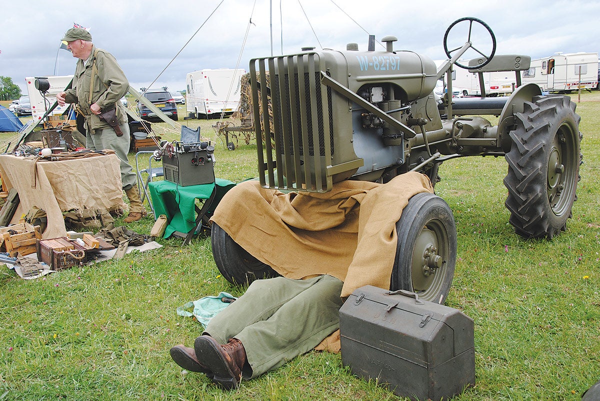 This Allis-Chalmers ‘B’ Class tractor dated from 1943 was used as part of a wider display like an outdoor museum. This type was used around military bases and also by the Seabees