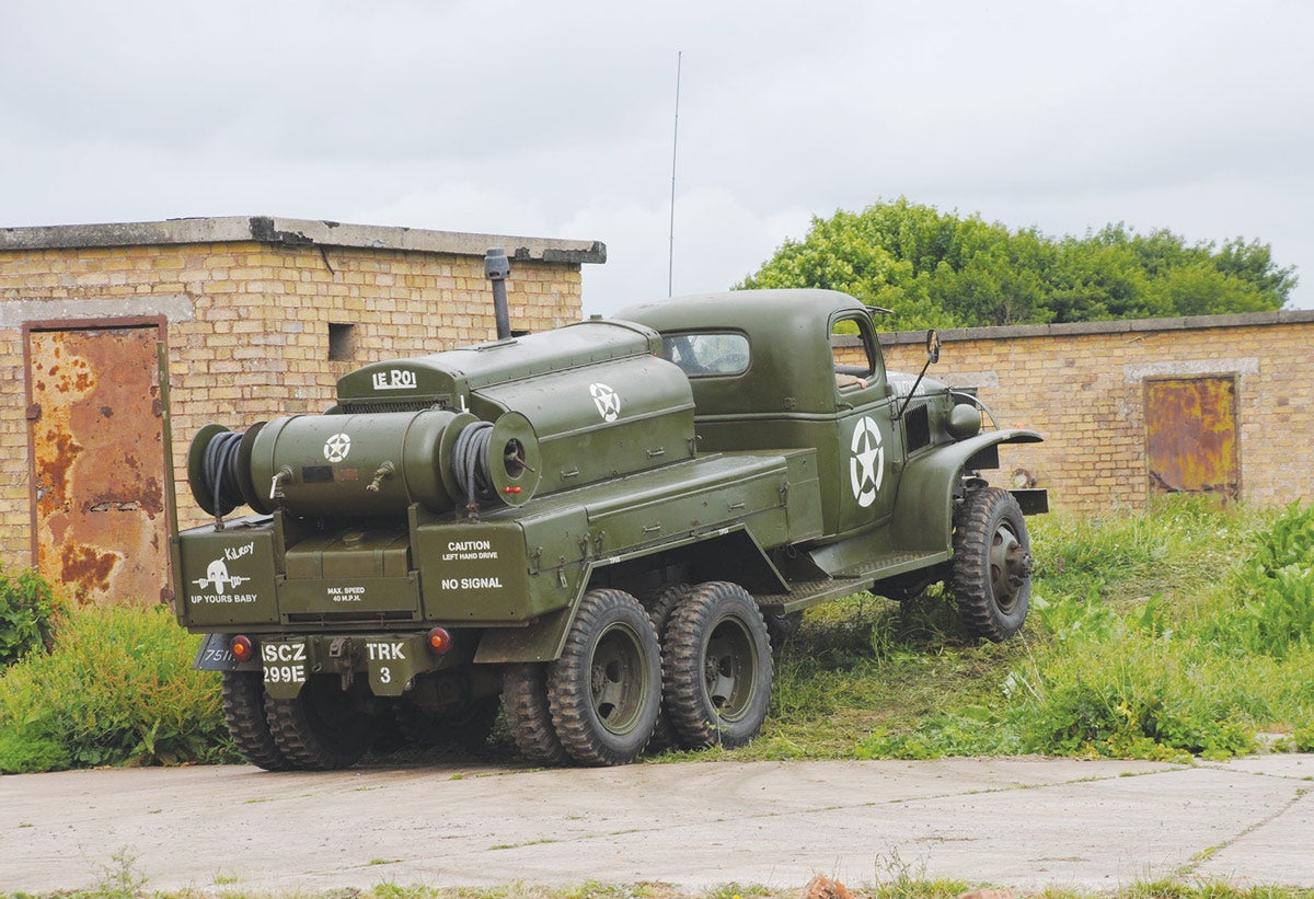 Edward Jones’s GMC was the star as far as vehicle enthusiasts were concerned. Here it is being put through its paces over some rough ground.
