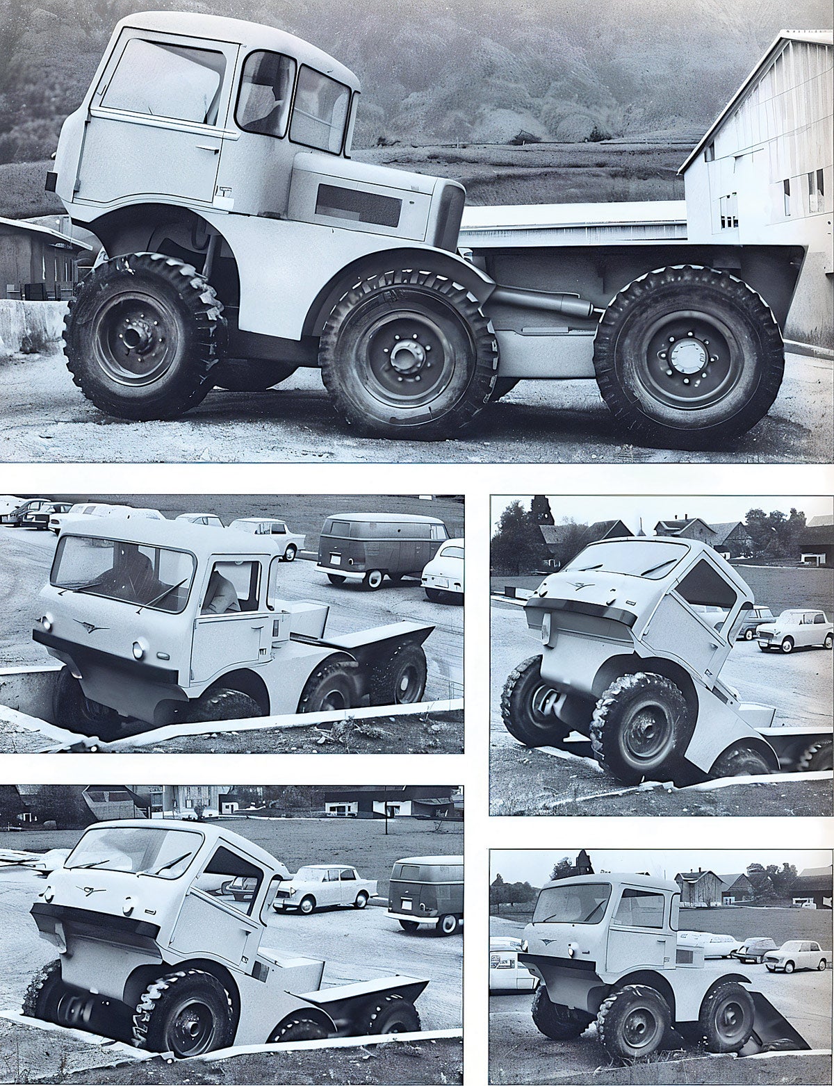 In 1961, a Swiss-made articulated 6X6 vehicle called the Metrac was tested at Aberdeen Proving Grounds. Although it performed well, the Metrac had a rather complicated hydraulic suspension system. Still, the military officials decided it was something along the lines of what they were looking for, and surely good old American know-how could build something better… and it would be amphibious. That, of course, remained to be seen.