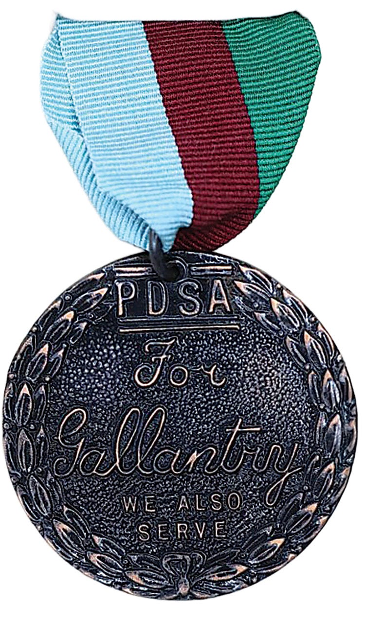 The Dickin Medal has been awarded 75 times since its institution in 1943, including 38 to dogs.