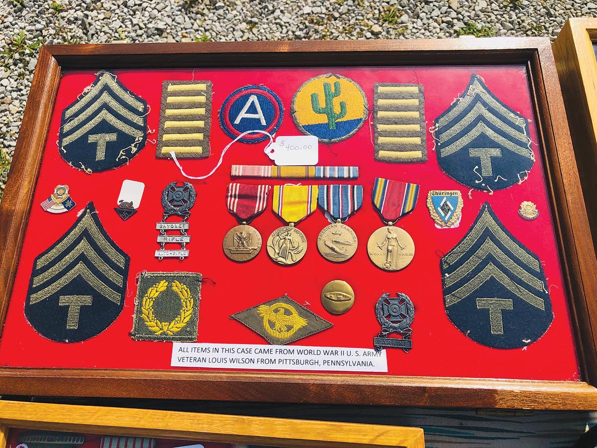 A fine named WWII military collection of a Pittsburgh Veteran offered for sale.