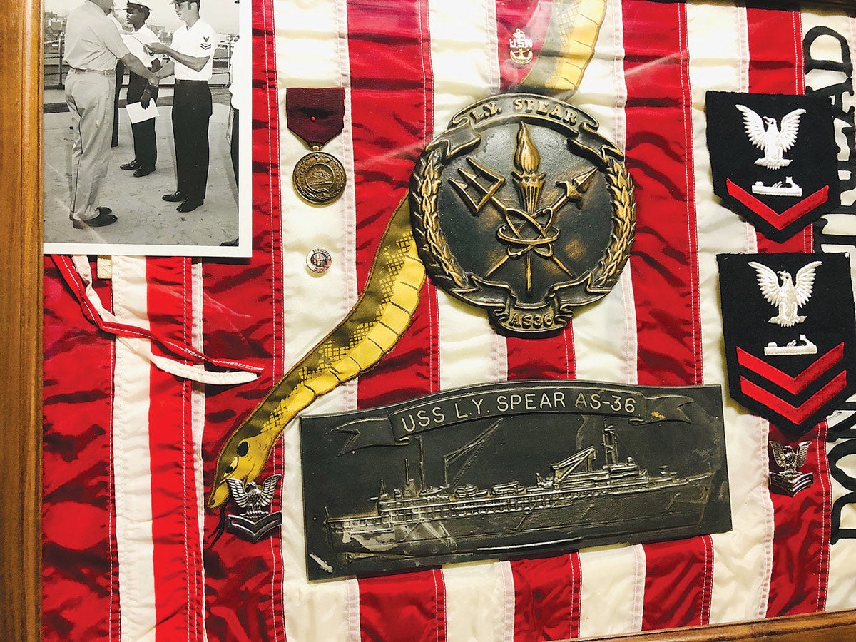 A nice highlight display of Scott Sutton’s Navy Service during the Vietnam War.